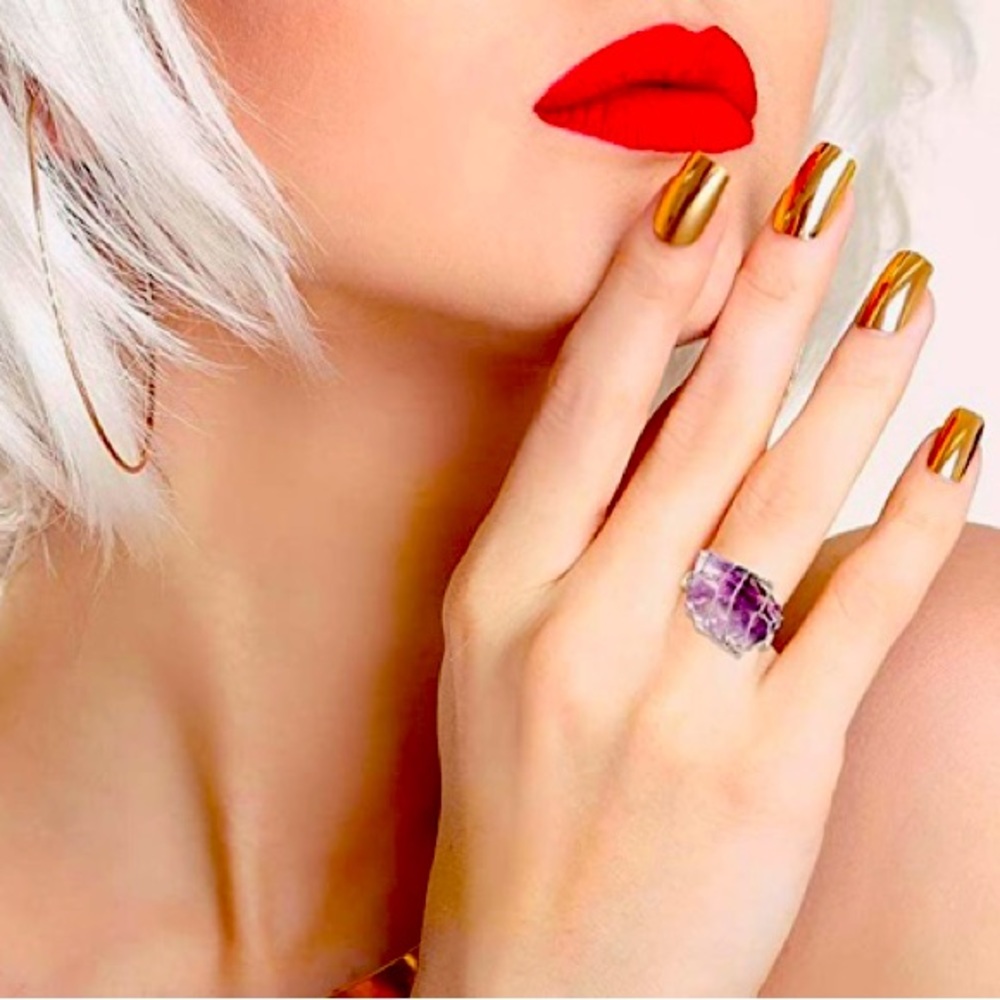 The Tranquility Ring 💍 Amethyst Silver